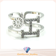 2015 оптовая мода H письмо круглый кольцо родий кольца для Unisex Party Jewelry Gift Big Promotion R10276